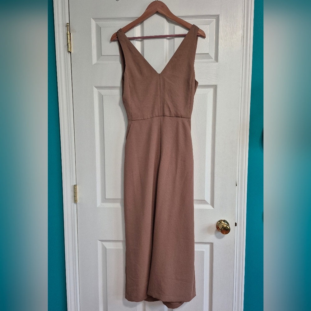 Wilfred Aritzia Blush / Mauve Tie-back Jumpsuit